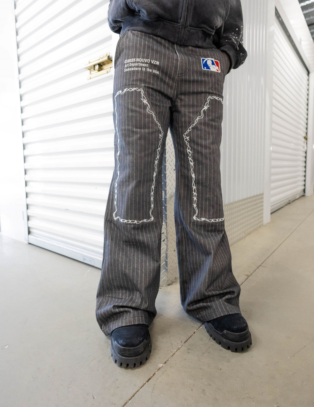 Midnight Pinstripe Pants